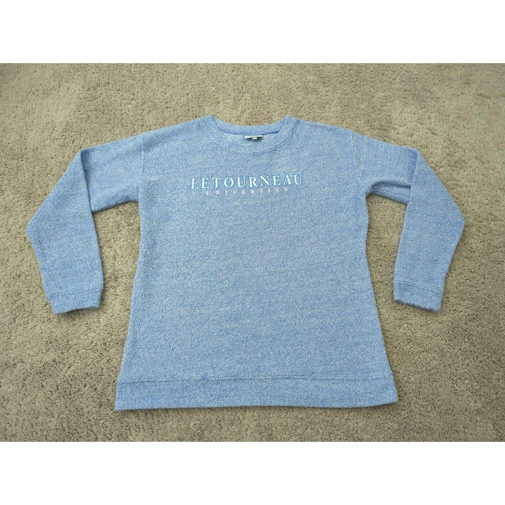 Letourneau University Pullover Sweater Mens‎ XL Long Sleeve Boxercraft Blue